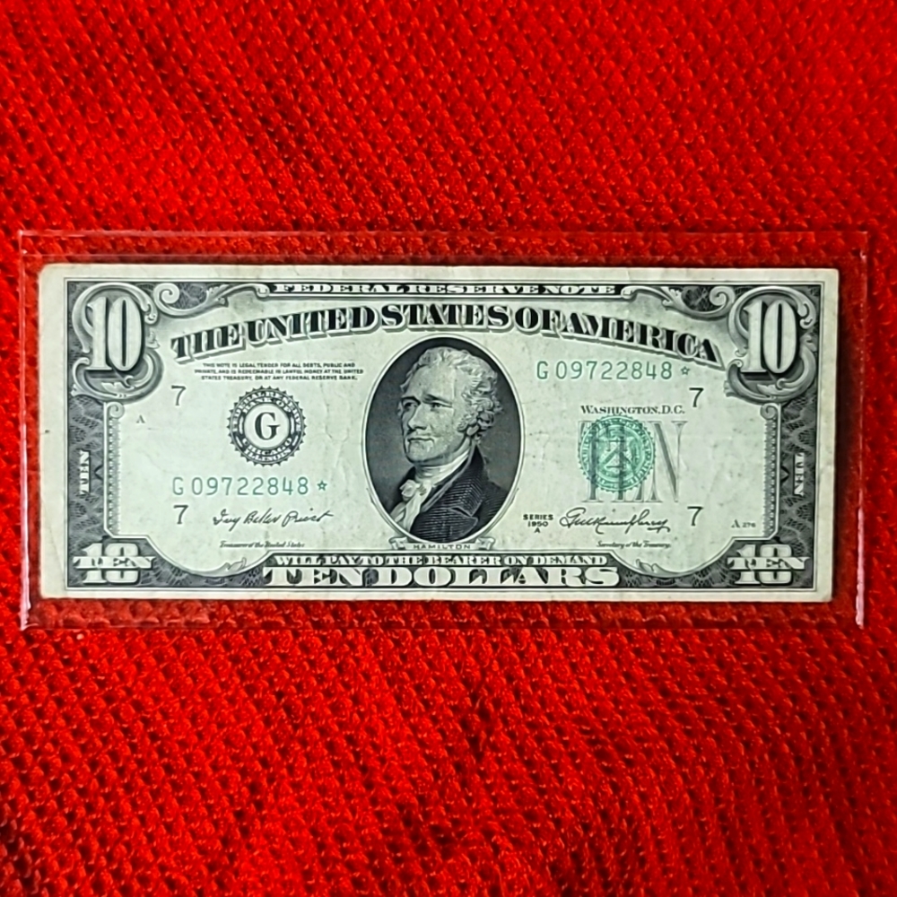 1950 Series $10 Star Note Paper Currency - Picture 3 of 3